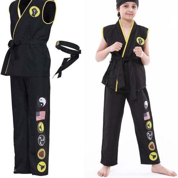 Kids Cobra Karate Costume-Medium - Picture 1 of 7